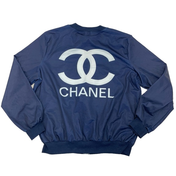 CC Fashion Bomber Jacket M/L Blue - Picture 10 of 14